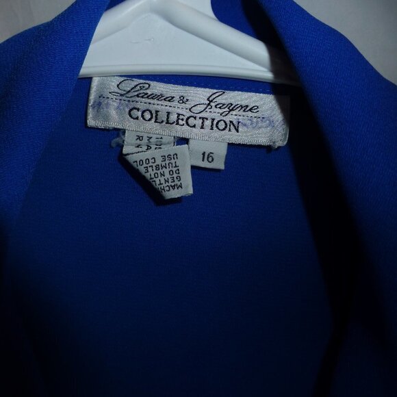 Laura and jayne blue blouse size 16 - Picture 2 of 3